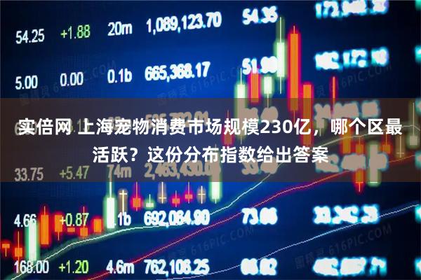 实倍网 上海宠物消费市场规模230亿，哪个区最活跃？这份分布指数给出答案
